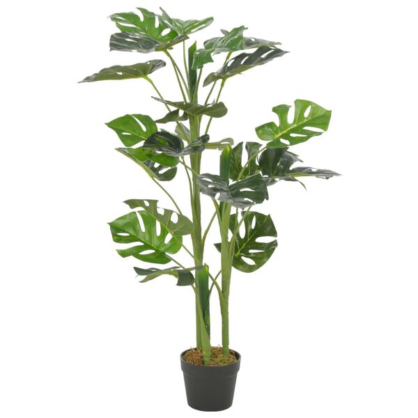 vidaXL Umjetna monstera s posudom zelena 100 cm