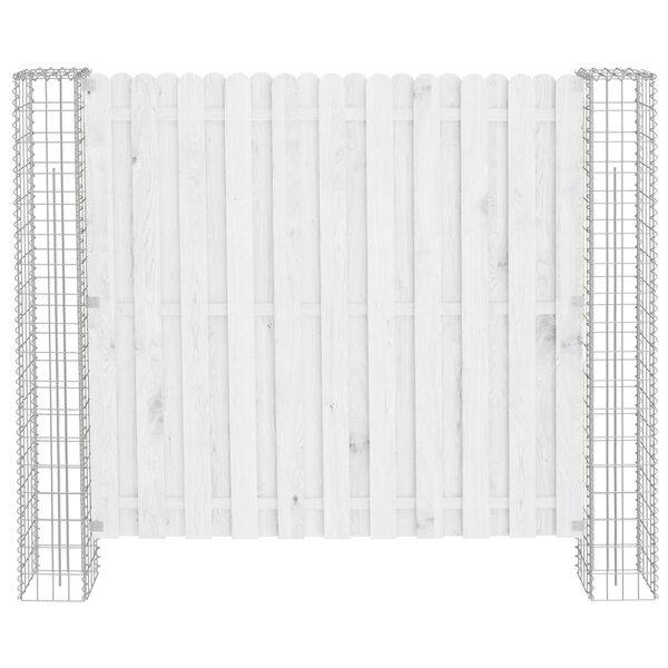 vidaXL Stup za ogradu 2 pcs Srebrno 20 x 20 x 190 cm Metal