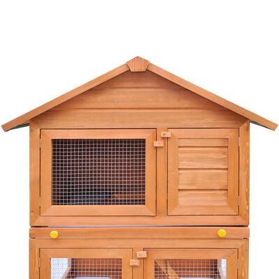 vidaXL Vanjski kavez kućica za male životinje i kućne ljubimce 3 sloja drva