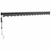 vidaXL Automatska tenda na uvlačenje antracit 4 x 3 m