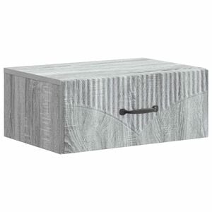 vidaXL Noćni ormarić za montažu na zid Siva sonoma 49 x 34,5 x 20 cm