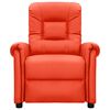 vidaXL Električna masažna fotelja crvena od umjetna koža