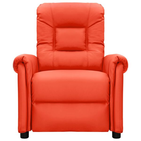 vidaXL Električna masažna fotelja crvena od umjetna koža