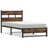 vidaXL Metalni okvir kreveta bez madraca boja hrasta 90x200 cm