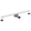 vidaXL 360&deg; Odvod za tu&scaron;iranje s tankim modelom Srebrna 70 cm