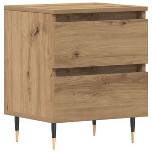 vidaXL Noćni ormar Umjetnički hrast 40 x 35 x 50 cm Konstruirano drvo