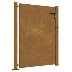 vidaXL Vrtna vrata 100x150 cm Corten čelik