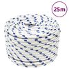 vidaXL Brodski konop bijeli 14 mm 25 m od polipropilena
