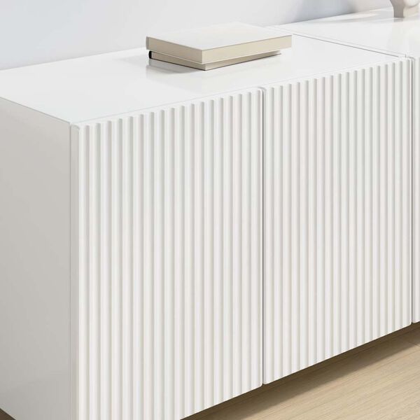 vidaXL TV zidni ormar Zidne Visoki sjaj bijela 59,5 x 31 x 40 cm