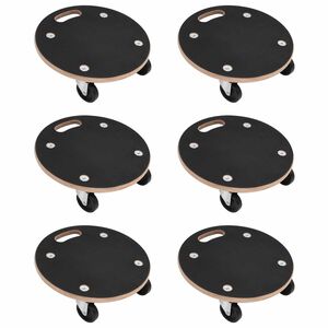 vidaXL Transportna kolica 6 pcs Siva &Scaron;perploča