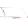 vidaXL Tenda na uvlačenje krem 400 x 150 cm od tkanine i čelika