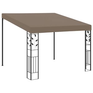 vidaXL Zidna sjenica 3 x 3 x 2,5 m smeđe-siva