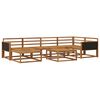 vidaXL Set vanjskih sofa 7 pcs Prirodna Čvrsto drvo akacije
