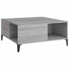 vidaXL Stolić za kavu boja sivog hrasta 80x80x36,5cm konstruirano drvo
