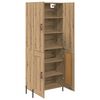 vidaXL Highboard Umjetnički hrast 69,5 x 34 x 180 cm Konstruirano drvo