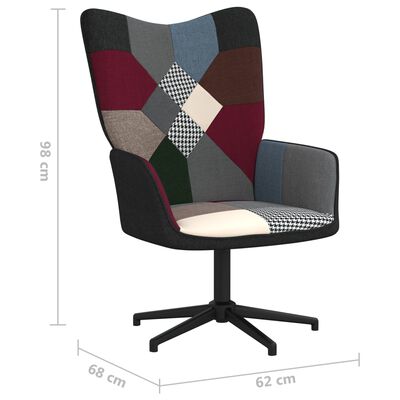vidaXL Stolica za opuštanje s uzorkom patchworka od tkanine