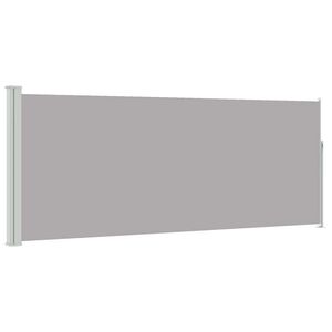 vidaXL Uvlačiva bočna tenda 120 x 300 cm siva
