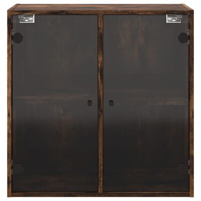 vidaXL Zidni ormarić sa staklenim vratima boja hrasta 68x37x68,5 cm