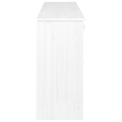 vidaXL Komoda sa 6 ladica bijela 113 x 35 x 73 cm od masivne borovine