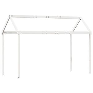 vidaXL Krov za dječji krevet bijeli 217x95,5x159 cm masivna borovina