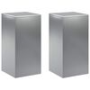 vidaXL Stalak za biljke 2 pcs Srebrna 30 x 30 x 60 cm Nehrđajući čelik