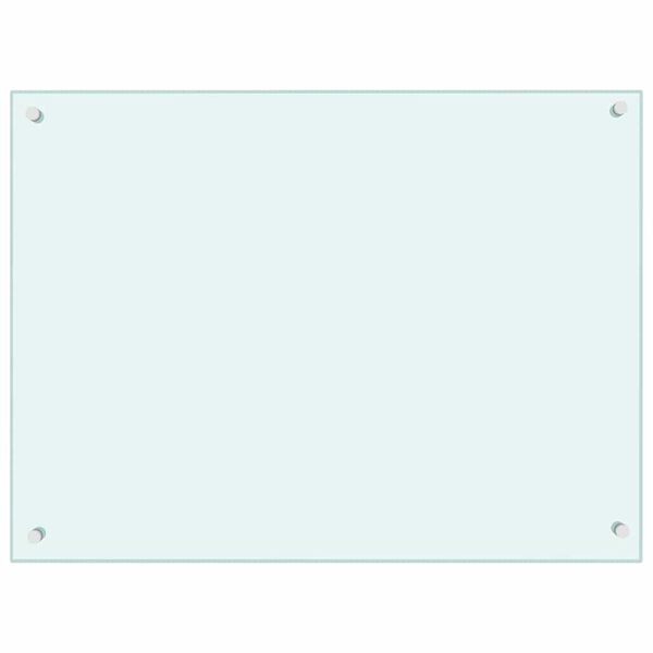 vidaXL Kuhinjske zaštite od prskanja 2 kom bijele 80 x 60 cm staklene