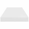 vidaXL Plutajuća zidna polica visoki sjaj bijela 60x23,5x3,8 cm MDF