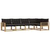 vidaXL Set vanjskih sofa 5 kom. Bijela i crna