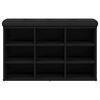 vidaXL Klupa za cipele crna 82 x 32 x 50 cm od konstruiranog drva