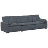 vidaXL Modularna sofa s jastucima tamno siva