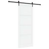 vidaXL Klizna vrata ORKDAL 93 x 232 cm Konstruirano drvo Bijela i crna