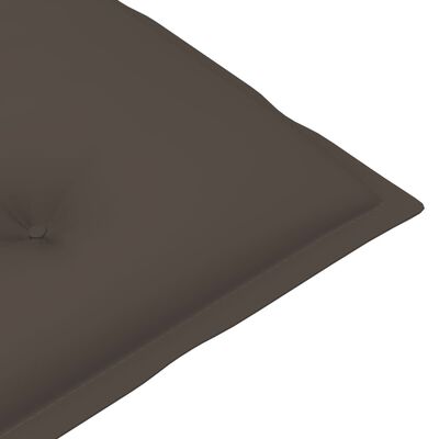 vidaXL Stolica za ljuljanje s jastucima siva masivno bagremovo drvo