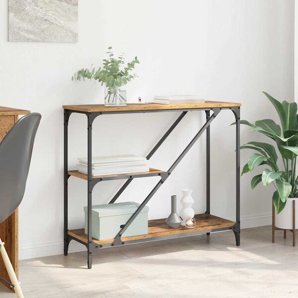 vidaXL Konzolna stolica Staro drvo 88,5 x 30 x 75 cm Konstruirano drvo