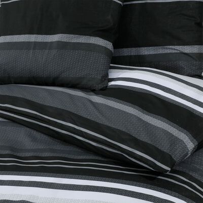 vidaXL Set posteljine za poplun crno-bijeli 140x200 cm pamučni