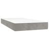 vidaXL Madrac s oprugama srednje tvrdoće svjetlosivi 80x220x20 cm bar&scaron;unasti