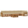 vidaXL Set vanjskih sofa s jastukom 7 pcs Prirodna i bež