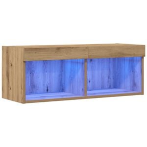 vidaXL Set TV komoda 80 x 30 x 30 cm hrast artisan Konstruirano drvo