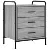 vidaXL Noćni ormar Siva Sonoma 48 x 36,5 x 60 cm Konstruirano drvo