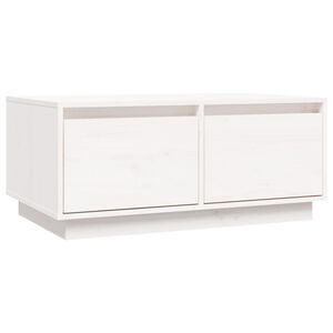 vidaXL Stolić za kavu bijeli 80 x 50 x 35 cm od masivne borovine