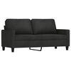 vidaXL 3-dijelni set sofa s jastucima crni od tkanine