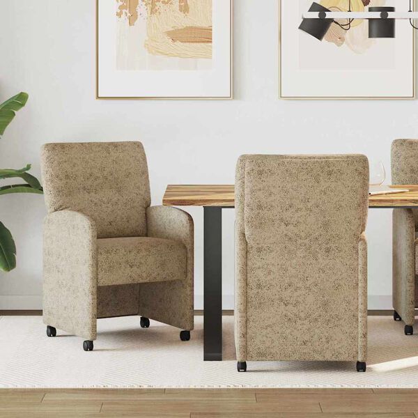 vidaXL Blagovačke stolice s kotačima 2 pcs Svjetlosiva 57 x 67 x 95 cm