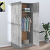 vidaXL Ormar siva boja betona 80 x 52 x 180 cm od konstruiranog drva