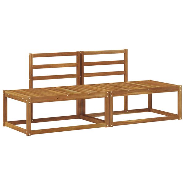 vidaXL Vanjski krajnji kauč 2 Komad Prirodna 182,5 x 63 x 73 cm