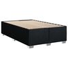 vidaXL Krevet box spring s madracem crni 120 x 190 cm od tkanine
