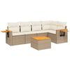 vidaXL Patio Sofa Set 6-sjedala Beige and Cream