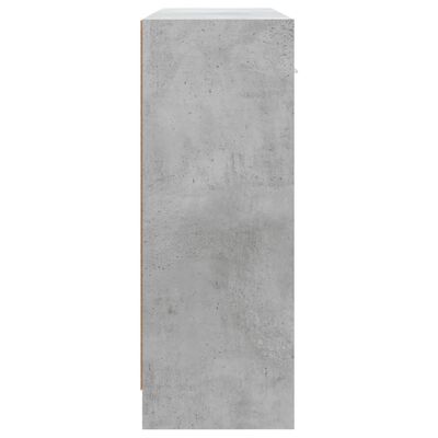 vidaXL Komoda siva boja betona 91x28x75 cm od konstruiranog drva