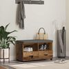 vidaXL Klupa za hodnik s jastukom Staro drvo 80 x 38 x 46 cm