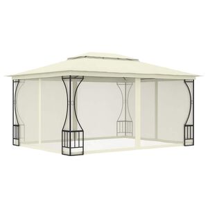vidaXL Sjenica s mrežama 300 x 400 x 265 cm krem