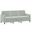 vidaXL 3-dijelni set sofa svjetlosivi bar&scaron;unasti