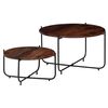 vidaXL 2-dijelni set stolića za kavu od masivnog drva akacije 60x35 cm
